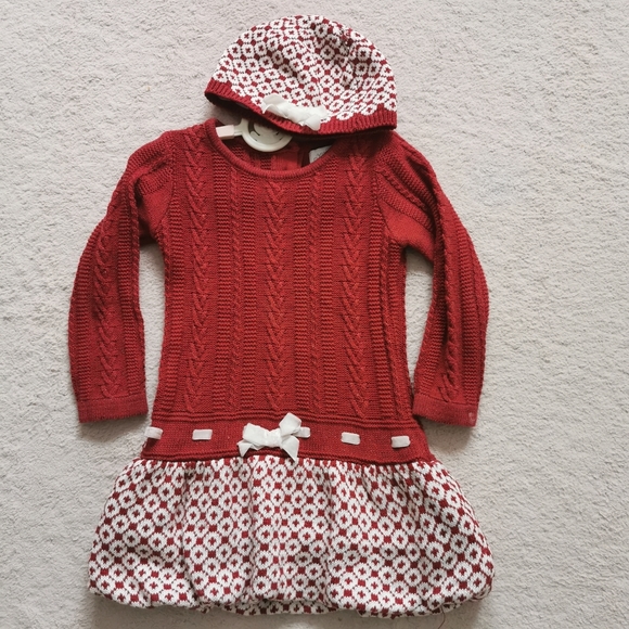 3/25 Heirloom Holiday dress with match hat - Picture 1 of 11